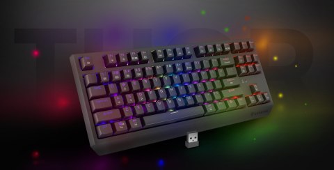 GENESIS Thor 230 TKL klawiatura Gaming USB + RF Wireless + Bluetooth QWERTY Szary GENESIS Thor 230 TKL klawiatura Gaming USB + RF Wireless + Bluetooth QWERTY Szary