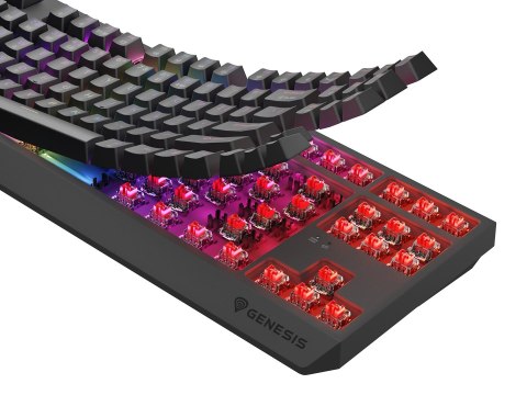 GENESIS Thor 230 TKL klawiatura Gaming USB + RF Wireless + Bluetooth QWERTY Szary GENESIS Thor 230 TKL klawiatura Gaming USB + RF Wireless + Bluetooth QWERTY Szary