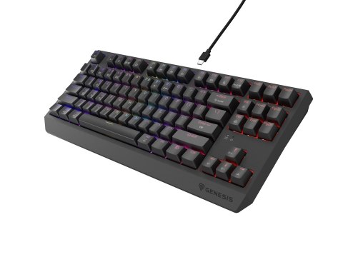 GENESIS Thor 230 TKL klawiatura Gaming USB + RF Wireless + Bluetooth QWERTY Szary GENESIS Thor 230 TKL klawiatura Gaming USB + RF Wireless + Bluetooth QWERTY Szary