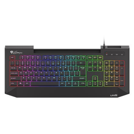 Klawiatura dla graczy Genesis Lith 400 RGB US podświetlenie X-Scissor Software SLIM Klawiatura dla graczy Genesis Lith 400 RGB US podświetlenie X-Scissor Software SLIM