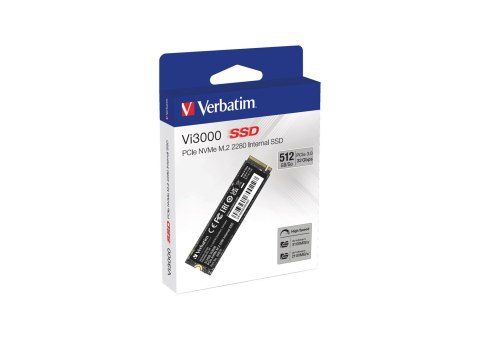 Verbatim Vi3000 512 GB M.2 PCI Express 3.0 NVMe Verbatim Vi3000 512 GB M.2 PCI Express 3.0 NVMe