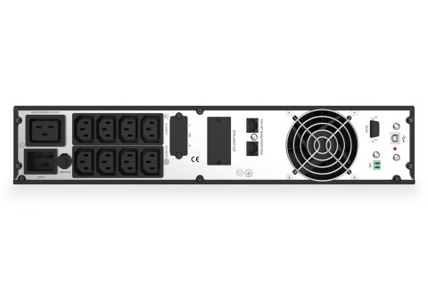 Zasilacz awaryjny UPS Online Rack 19" LCD 3kVA/3kW6x12V/9Ah 8xC13 1xC19/C20 USB RS232 RJ45 GŁ.600mm Zasilacz awaryjny UPS Online Rack 19" LCD 3kVA/3kW6x12V/9Ah 8xC13 1xC19/C20 USB RS232 RJ45 GŁ.600mm