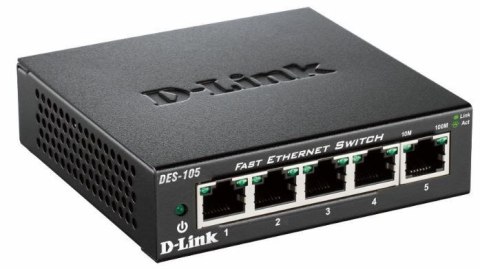 D-Link DES-105 Nie zarządzany L2 Czarny D-Link DES-105 Nie zarządzany L2 Czarny