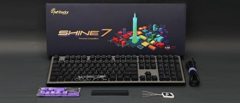 Ducky Shine 7 klawiatura Gaming USB Niemiecki Czarny, Szary Ducky Shine 7 klawiatura Gaming USB Niemiecki Czarny, Szary