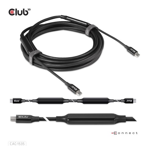Kabel USB Club3D CAC-1535 (USB 3.2 Gen2 Type C Kabel USB Club3D CAC-1535 (USB 3.2 Gen2 Type C
