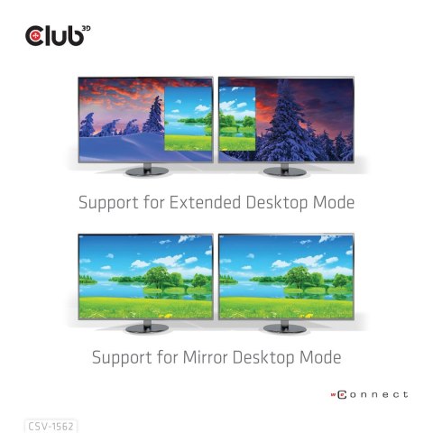 CLUB3D CSV-1562 stacja dokująca Dokujący USB 3.2 Gen 1 (3.1 Gen 1) Type-C Czarny CLUB3D CSV-1562 stacja dokująca Dokujący USB 3.2 Gen 1 (3.1 Gen 1) Type-C Czarny
