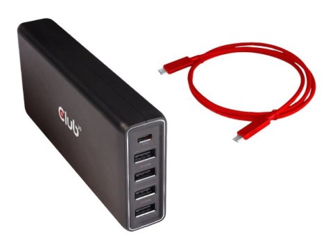 CLUB3D CSV-1564W100 stacja dokująca Dokujący USB 3.2 Gen 1 (3.1 Gen 1) Type-C Czarny CLUB3D CSV-1564W100 stacja dokująca Dokujący USB 3.2 Gen 1 (3.1 Gen 1) Type-C Czarny