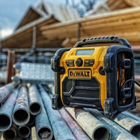 DeWALT DCR020-QW radio Przenośny Cyfrowy Czarny, Żółty DeWALT DCR020-QW radio Przenośny Cyfrowy Czarny, Żółty