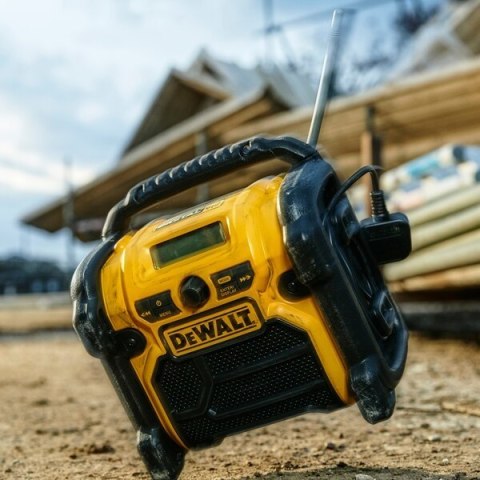 DeWALT DCR020-QW radio Przenośny Cyfrowy Czarny, Żółty DeWALT DCR020-QW radio Przenośny Cyfrowy Czarny, Żółty