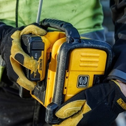DeWALT DCR020-QW radio Przenośny Cyfrowy Czarny, Żółty DeWALT DCR020-QW radio Przenośny Cyfrowy Czarny, Żółty