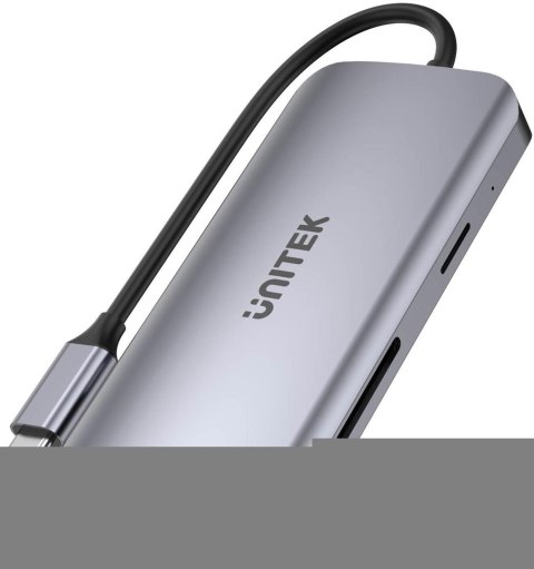 UNITEK AKTYWNY HUB USB-C 2X HDMI 4K, RJ45, PD 100W UNITEK AKTYWNY HUB USB-C 2X HDMI 4K, RJ45, PD 100W