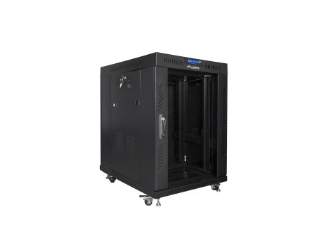 LANBERG SZAFA STOJĄCA RACK 19" 15U 800X1000 DRZWI SZKLANE LCD CZARNA FF01-8015-12BL (FLAT PACK) LANBERG SZAFA STOJĄCA RACK 19" 15U 800X1000 DRZWI SZKLANE LCD CZARNA FF01-8015-12BL (FLAT PACK)