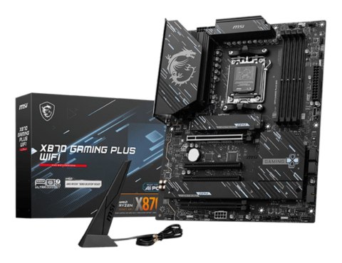 MSI X870 GAMING PLUS WIFI płyta główna AMD X870 Gniazdo AM5 ATX MSI X870 GAMING PLUS WIFI płyta główna AMD X870 Gniazdo AM5 ATX