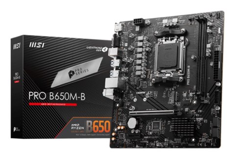 MSI PRO B650M-B płyta główna AMD B650 Gniazdo AM5 micro ATX MSI PRO B650M-B płyta główna AMD B650 Gniazdo AM5 micro ATX
