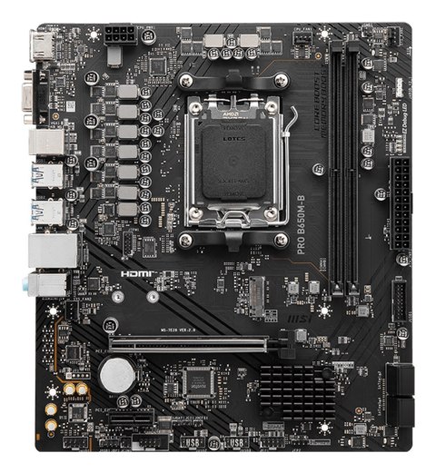 MSI PRO B650M-B płyta główna AMD B650 Gniazdo AM5 micro ATX MSI PRO B650M-B płyta główna AMD B650 Gniazdo AM5 micro ATX