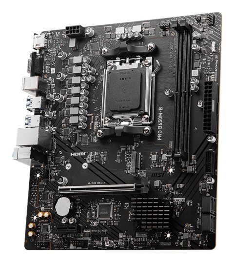 MSI PRO B650M-B płyta główna AMD B650 Gniazdo AM5 micro ATX MSI PRO B650M-B płyta główna AMD B650 Gniazdo AM5 micro ATX
