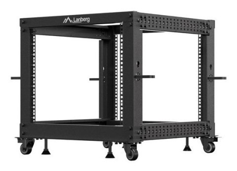 OPEN RACK 19" 9U 600X600-1100 REGULOWANY CZARNY LANBERG OPEN RACK 19" 9U 600X600-1100 REGULOWANY CZARNY LANBERG