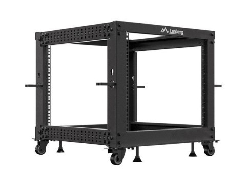 OPEN RACK 19" 9U 600X600-1100 REGULOWANY CZARNY LANBERG OPEN RACK 19" 9U 600X600-1100 REGULOWANY CZARNY LANBERG