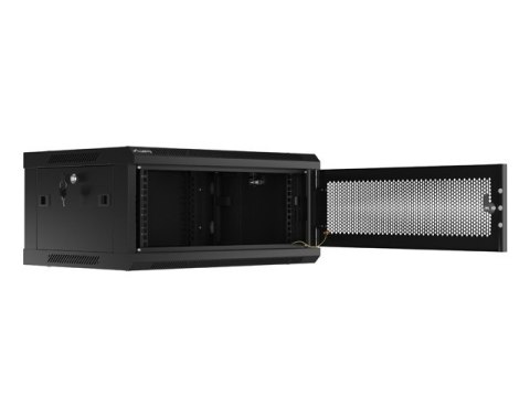 SZAFA INSTALACYJNA RACK WISZĄCA 19" 4U 600X450 CZARNA DRZWI PERFOROWANE LANBERG (FLAT PACK) SZAFA INSTALACYJNA RACK WISZĄCA 19" 4U 600X450 CZARNA DRZWI PERFOROWANE LANBERG (FLAT PACK)