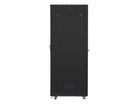 Szafa jednosekcyjna, zamykana na zamek Lanberg FF01-8047-12B (47U; 19'' / 800mm / 1000 mm; stojąca; Pełne, Szklane; 800 kg; kolo Szafa jednosekcyjna, zamykana na zamek Lanberg FF01-8047-12B (47U; 19'' / 800mm / 1000 mm; stojąca; Pełne, Szklane; 800 kg; kolo