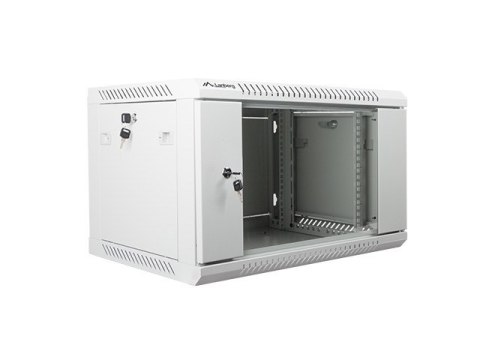 Szafa jednosekcyjna, zamykana na zamek Lanberg WF01-6406-10S (6U; 368mm / 600mm / 450 mm; wisząca; Szklane; 19''; kolor szary) Szafa jednosekcyjna, zamykana na zamek Lanberg WF01-6406-10S (6U; 368mm / 600mm / 450 mm; wisząca; Szklane; 19''; kolor szary)