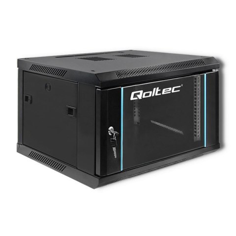 Szafa wisząca QOLTEC RACK 19" 6U 600X370X600 czarna Szafa wisząca QOLTEC RACK 19" 6U 600X370X600 czarna