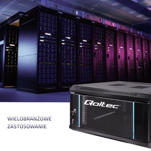 Szafa wisząca QOLTEC RACK 19" 6U 600X370X600 czarna Szafa wisząca QOLTEC RACK 19" 6U 600X370X600 czarna