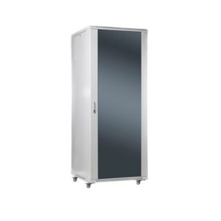 Szafa wolnostojąca 19" | 22U-60/60NAC | Szary | Maksymalne obciążenie 800kg; zdejmowane i zamykane panele boczne; drzwi szklane;