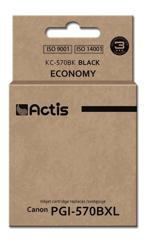 Actis KC-570BK Tusz (zamiennik Canon PGI-570BK; Standard; 22 ml; czarny) (WYPRZEDAŻ) Actis KC-570BK Tusz (zamiennik Canon PGI-570BK; Standard; 22 ml; czarny) (WYPRZEDAŻ)