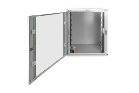 Digitus Szafa sieciowa wisząca DYNAmic 19" 16U rack 600x450, drzwi szyba, szary, niedzielona, złożona, 60kg