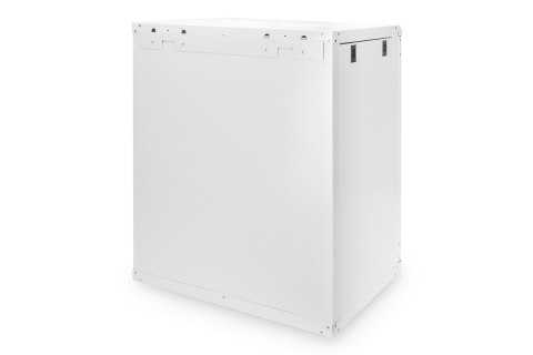 Digitus Szafa sieciowa wisząca DYNAmic 19" 16U rack 600x450, drzwi szyba, szary, niedzielona, złożona, 60kg