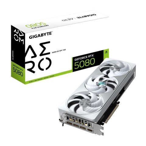 GIGABYTE GeForce RTX 5080 AERO OC SFF 16G NVIDIA 16 GB GDDR7 GIGABYTE GeForce RTX 5080 AERO OC SFF 16G NVIDIA 16 GB GDDR7