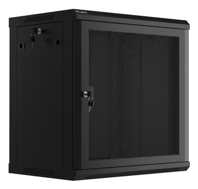 SZAFA INSTALACYJNA RACK WISZĄCA 19" 12U 600X450 CZARNA DRZWI PERFOROWANE LANBERG (FLAT PACK) SZAFA INSTALACYJNA RACK WISZĄCA 19" 12U 600X450 CZARNA DRZWI PERFOROWANE LANBERG (FLAT PACK)