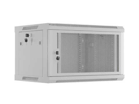 SZAFA INSTALACYJNA RACK WISZĄCA 19" 6U 600X450 SZARA DRZWI PERFOROWANE LANBERG (FLAT PACK) SZAFA INSTALACYJNA RACK WISZĄCA 19" 6U 600X450 SZARA DRZWI PERFOROWANE LANBERG (FLAT PACK)