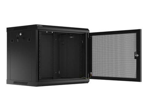 SZAFA INSTALACYJNA RACK WISZĄCA 19" 9U 600X450 CZARNA DRZWI PERFOROWANE LANBERG (FLAT PACK) SZAFA INSTALACYJNA RACK WISZĄCA 19" 9U 600X450 CZARNA DRZWI PERFOROWANE LANBERG (FLAT PACK)