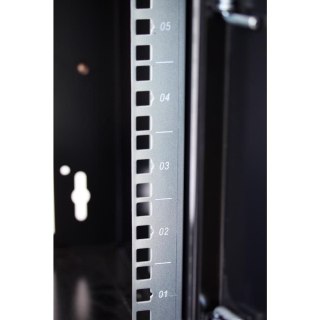 Techly I-CASE ER-1009B45 stojak 9U Szafa wisząca Czarny