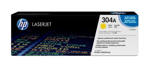 Toner HP żółty HP 304A, HP304A=CC532A, 2800 str. Toner HP żółty HP 304A, HP304A=CC532A, 2800 str.