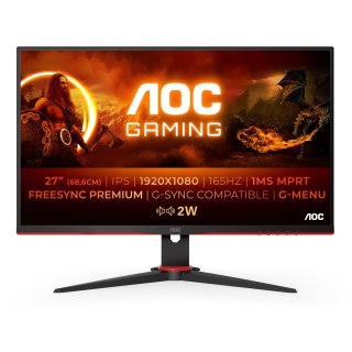 AOC G2 27G2SPAE/BK LED display 68,6 cm (27") 1920 x 1080 px Full HD Czarny, Czerwony