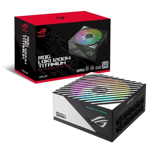 ASUS ROG -LOKI-1200T-SFX-L-GAMING moduł zasilaczy 1200 W 20+4 pin ATX Czarny, Srebrny ASUS ROG -LOKI-1200T-SFX-L-GAMING moduł zasilaczy 1200 W 20+4 pin ATX Czarny, Srebrny