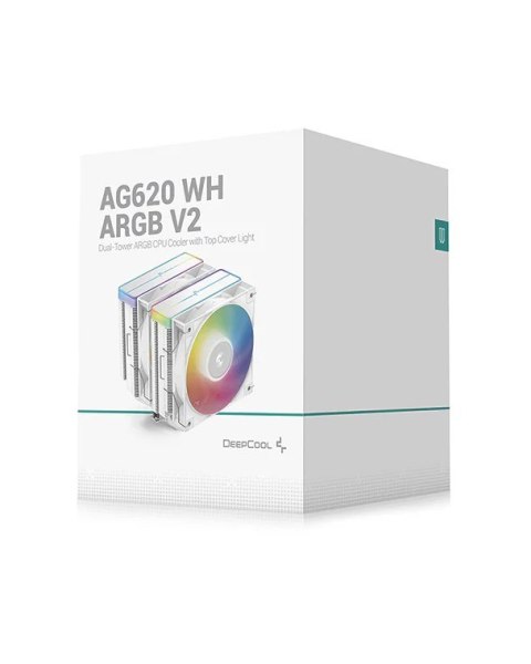 Chłodnica Deepcool K AG620 Biała ARGB V2 Chłodnica Deepcool K AG620 Biała ARGB V2