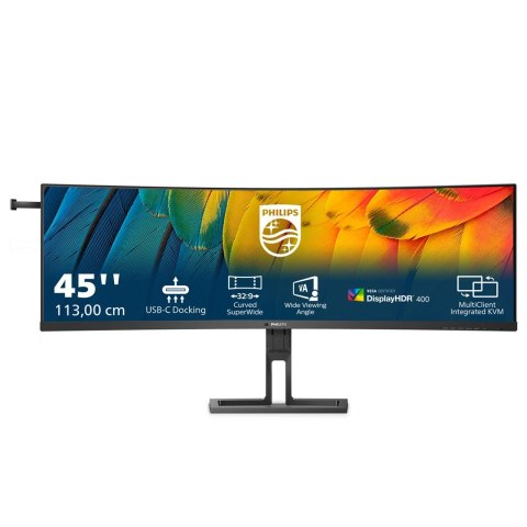 Philips 6000 series 45B1U6900C LED display 113 cm (44.5") 5120 x 1440 px UltraWide Dual Quad HD Czarny Philips 6000 series 45B1U6900C LED display 113 cm (44.5") 5120 x 1440 px UltraWide Dual Quad HD Czarny