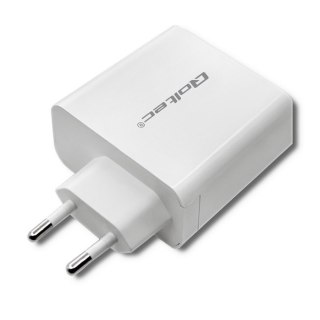 Qoltec 51715 Ładowarka sieciowa | 63W | 5-20V | 1.5-3A | USB typ C PD | USB QC 3.0 | Biała