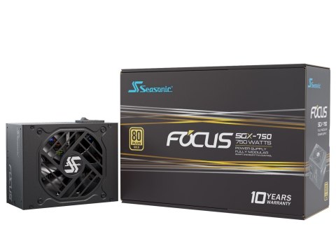 Seasonic FOCUS SGX-750 (2021) moduł zasilaczy 750 W 20+4 pin ATX SFX Czarny Seasonic FOCUS SGX-750 (2021) moduł zasilaczy 750 W 20+4 pin ATX SFX Czarny