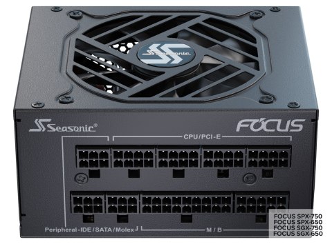Seasonic FOCUS SGX-750 (2021) moduł zasilaczy 750 W 20+4 pin ATX SFX Czarny Seasonic FOCUS SGX-750 (2021) moduł zasilaczy 750 W 20+4 pin ATX SFX Czarny