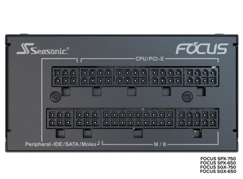 Seasonic FOCUS SGX-750 (2021) moduł zasilaczy 750 W 20+4 pin ATX SFX Czarny Seasonic FOCUS SGX-750 (2021) moduł zasilaczy 750 W 20+4 pin ATX SFX Czarny