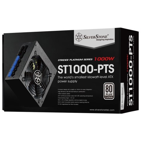 Silverstone SST-ST1000-PTS moduł zasilaczy 1000 W 20-pin ATX ATX Czarny Silverstone SST-ST1000-PTS moduł zasilaczy 1000 W 20-pin ATX ATX Czarny