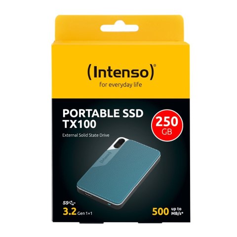 Dysk zewnętrzny SSD Intenso TX100 250GB Niebieski Dysk zewnętrzny SSD Intenso TX100 250GB Niebieski