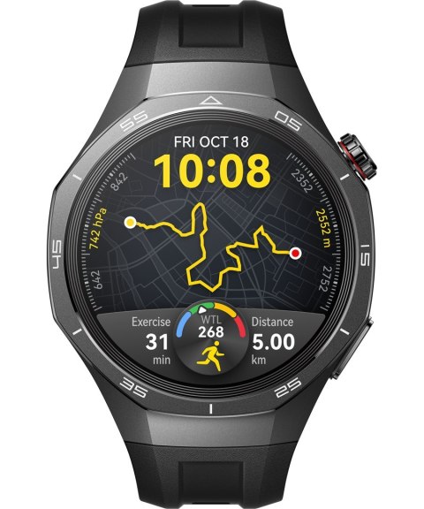 Huawei WATCH GT 5 Pro 46mm | Inteligentny zegarek | GPS (satelitarny) | Dioda AMOLED | 1,43 cala | Czarny Huawei WATCH GT 5 Pro 46mm | Inteligentny zegarek | GPS (satelitarny) | Dioda AMOLED | 1,43 cala | Czarny
