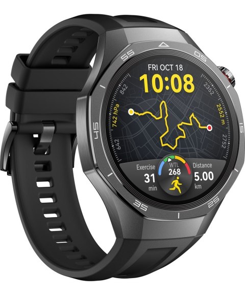 Huawei WATCH GT 5 Pro 46mm | Inteligentny zegarek | GPS (satelitarny) | Dioda AMOLED | 1,43 cala | Czarny Huawei WATCH GT 5 Pro 46mm | Inteligentny zegarek | GPS (satelitarny) | Dioda AMOLED | 1,43 cala | Czarny
