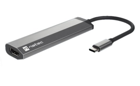 NATEC Fowler Slim Przewodowa USB 3.2 Gen 1 (3.1 Gen 1) Type-C Czarny, Chrom NATEC Fowler Slim Przewodowa USB 3.2 Gen 1 (3.1 Gen 1) Type-C Czarny, Chrom
